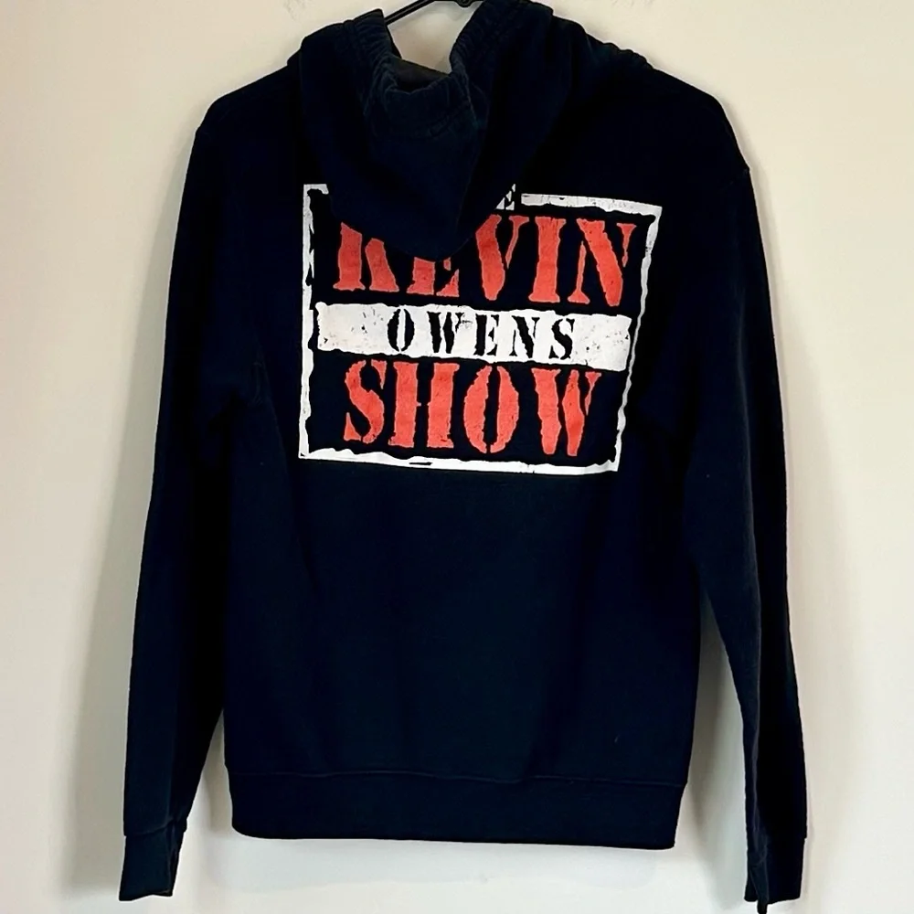 WWE The Kevin Owens Show Black and Red Zip Up Hoodie - Size: Small